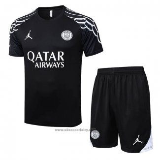 Tracksuit Paris Saint-Germain Short Sleeve 2025-2026 Black - Shorts