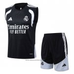 Tracksuit Real Madrid Without Sleeves 2025-2026 Black