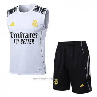 Tracksuit Real Madrid Without Sleeves 2025-2026 White