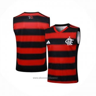Training Shirt Flamengo Without Sleeves 2025-2026 Black Red