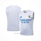 Training Shirt Real Madrid Without Sleeves 2025-2026 White Blue