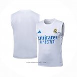 Training Shirt Real Madrid Without Sleeves 2025-2026 White Blue