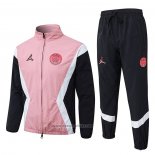 Windbreaker Suit Paris Saint-Germain 2025-2026 Pink Black