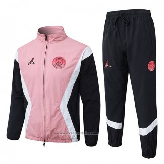 Windbreaker Suit Paris Saint-Germain 2025-2026 Pink Black