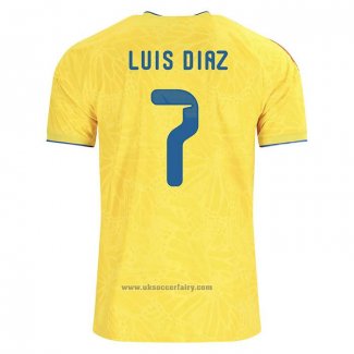 Colombia Player Luis Diaz Home Shirt 2026