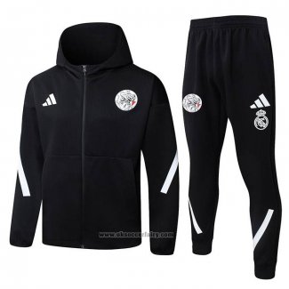 Hooded Tracksuit Ajax 2025-2026 Black