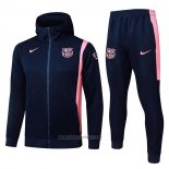 Hooded Tracksuit Barcelona 2025-2026 Black Pink