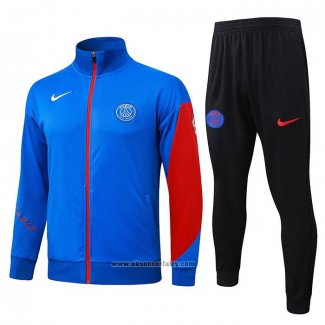 Jacket Tracksuit Barcelona Kids 2025-2026 Blue Red