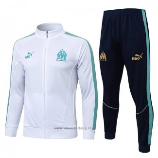 Jacket Tracksuit Olympique Marseille Kids 2025-2026 White
