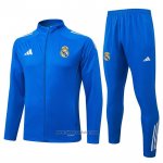 Jacket Tracksuit Real Madrid Kids 2025-2026 Light Blue