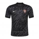 Portugal Goalkeeper Shirt 2024 Black