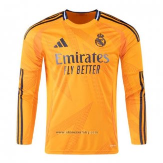 Real Madrid Away Shirt Long Sleeve 2024-2025