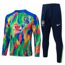 Sweatshirt Tracksuit Brazil Kids 2025-2026 Green
