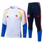 Sweatshirt Tracksuit Colombia Kids 2026-2027 White