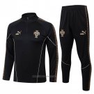 Sweatshirt Tracksuit Portugal Kids 2026-2027 Black