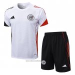 Tracksuit Ajax Short Sleeve 2025-2026 White - Shorts