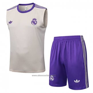 Tracksuit Real Madrid Without Sleeves 2025-2026 Yellow
