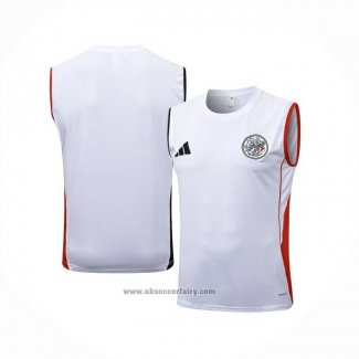 Training Shirt Ajax Without Sleeves 2025-2026 White