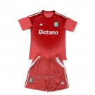 Aston Villa Goalkeeper Shirt Kids 2025-2026 Red
