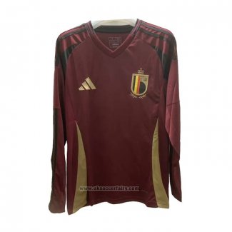 Belgium Home Shirt Long Sleeve 2024