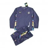 England Away Shirt Long Sleeve Kids 2024