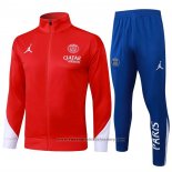 Jacket Tracksuit Paris Saint-Germain Kids 2024-2025 Red
