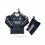 Real Madrid Away Shirt Long Sleeve Kids 2025-2026