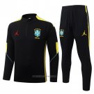 Sweatshirt Tracksuit Brazil 2026-2027 Black Yellow