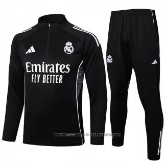 Sweatshirt Tracksuit Real Madrid 2025-2026 Black