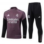 Sweatshirt Tracksuit Real Madrid Kids 2025-2026 Purple