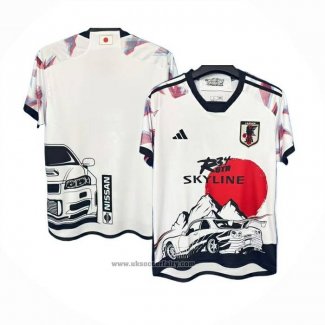 Thailand Japan Skyline Car Shirt 2025-2026 White