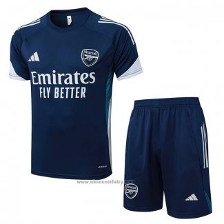 Tracksuit Arsenal Short Sleeve 2025-2026 Blue Grey - Shorts