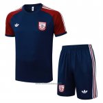 Tracksuit Arsenal Short Sleeve 2025-2026 Blue Red - Shorts