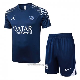 Tracksuit Paris Saint-Germain Short Sleeve 2025-2026 Blue - Shorts