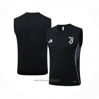 Training Shirt Juventus Without Sleeves 2025-2026 Black
