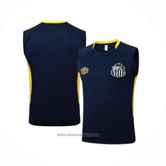 Training Shirt Santos Without Sleeves 2025-2026 Blue