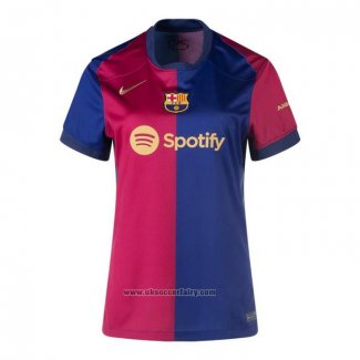 Barcelona Home Shirt Womens 2024-2025