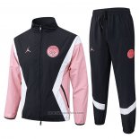Windbreaker Suit Paris Saint-Germain 2025-2026 Black Pink