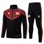 Jacket Tracksuit Manchester United 2025-2026 Black Red