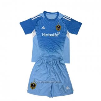 Los Angeles Galaxy Goalkeeper Shirt Kids 2025 Blue