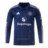 Manchester United Away Shirt Long Sleeve 2024-2025