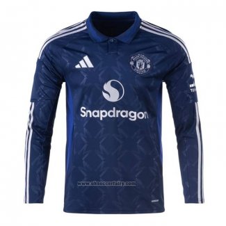 Manchester United Away Shirt Long Sleeve 2024-2025