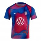 Pre-match Shirt United States 2024 Blue and Red