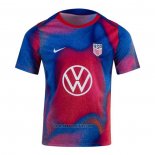 Pre-match Shirt United States 2024 Blue and Red