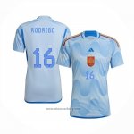Spain Player Rodrigo Away Shirt 2022