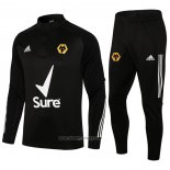Sweatshirt Tracksuit Wolves 2021-2022 Black