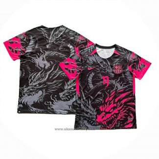 Thailand Barcelona Dragon Shirt 2025-2026 Black Red