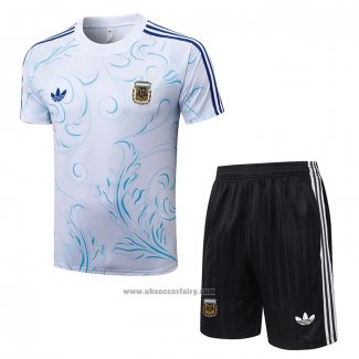 Tracksuit Argentina Short Sleeve 2026-2027 White - Shorts