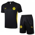 Tracksuit Borussia Dortmund Short Sleeve 2024-2025 Black - Shorts