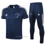 Tracksuit Cruzeiro Short Sleeve 2020-2021 Blue